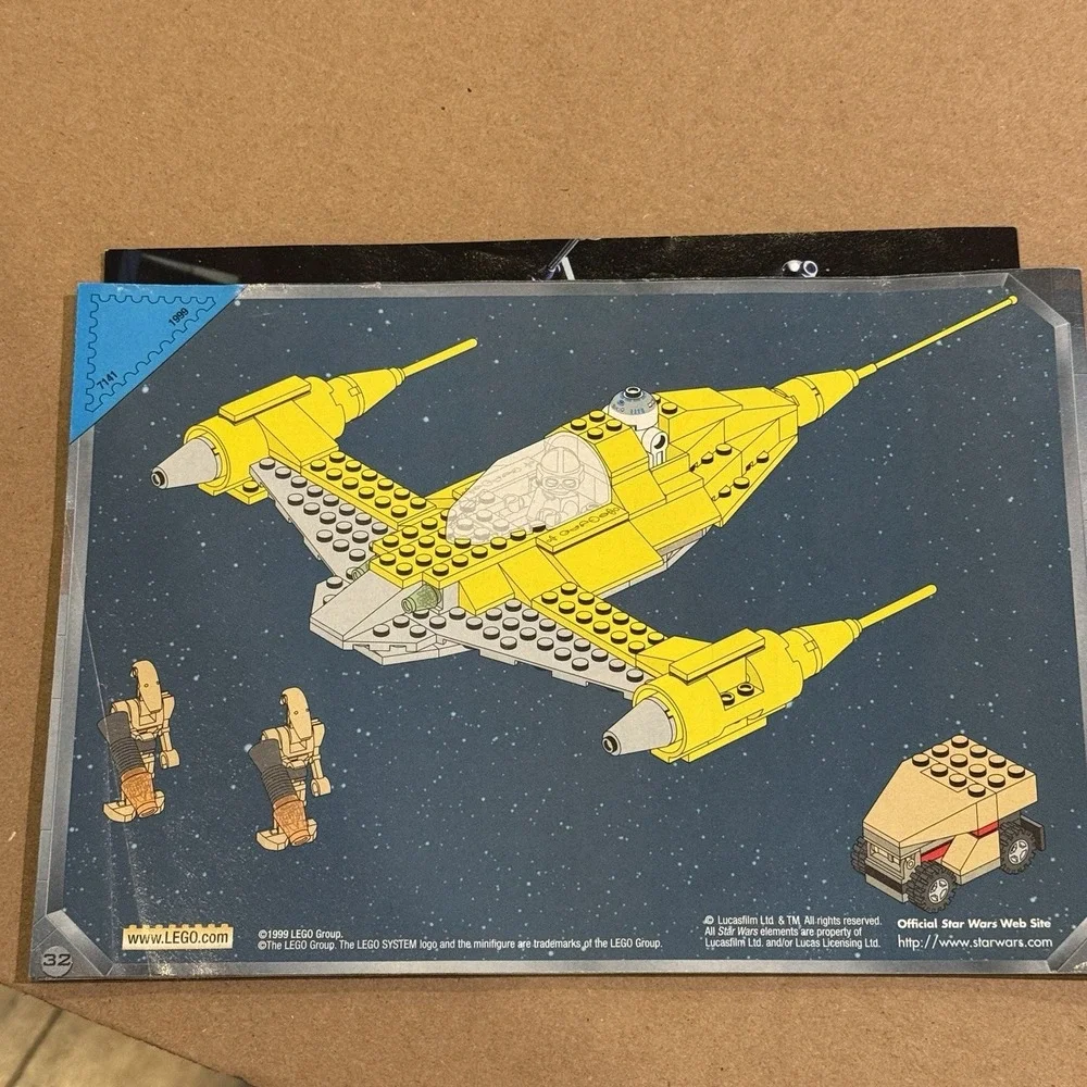 LEGO Star Wars: Naboo Fighter (7141) rare set complete in box W/ Manual & Figs